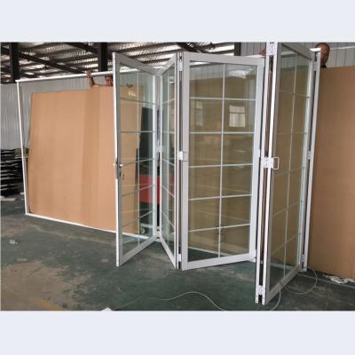 China Folding Retail price custom 1.4mm new aluminum window aluminum alloy concertina folding window/Accordion door for sale