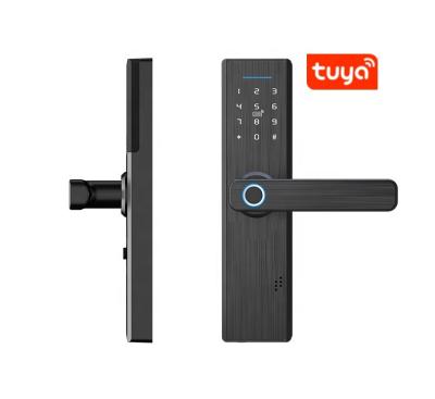 China Hot Selling Amazon Support Tuya APP Fingerprint Recognition Electronic Smart Door Lock for sale