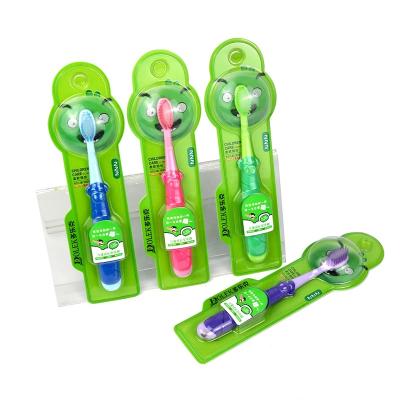 China Disposable Factory Directly Supply Anti-Slip Rubber Handle Cute Patterns Toothbrush for sale