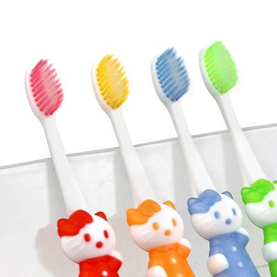 China Hot-selling Repeatable Household Cartoon Pattern Children Soft Toothbrush With Toys for sale