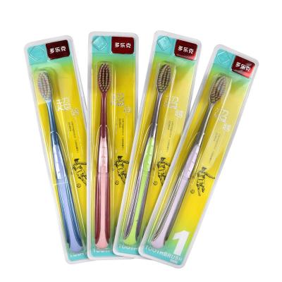 China Disposable High Quality Professional Kids And Adult Toothbrush Manufacturer With Colored Bristle for sale