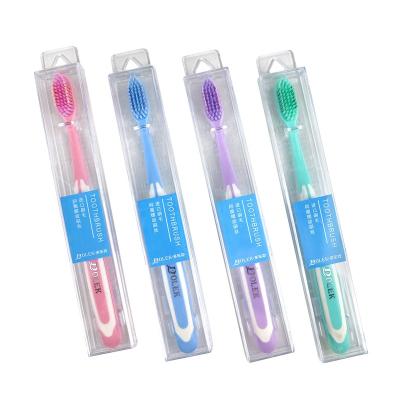 China 1pc Travel Disposable Portable Toothbrush High Quality Spiral Stiffens Adult Toothbrush for sale