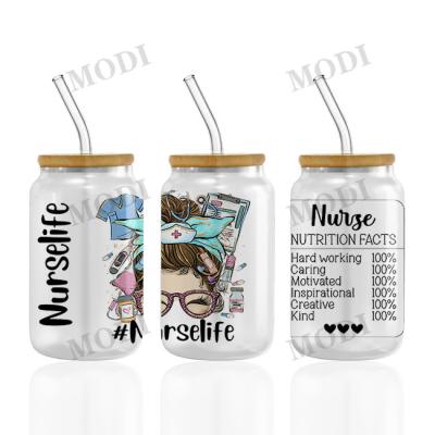 China DIY UV DTF Custom Cup Wrap Transfers For Libbey Glass Tumblers With Personalized Design for sale