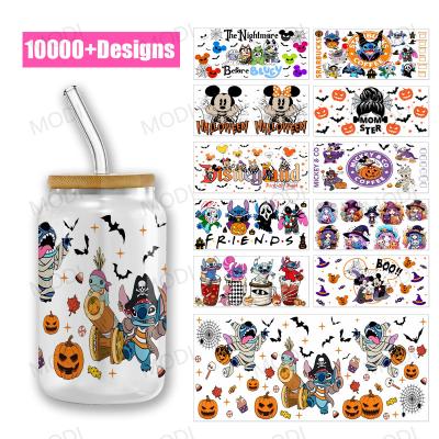 China Schnelle und einfache Halloween-Cup-Wrap-Designs mit UV-DTF-Transfers für Glas-Tumbler zu verkaufen