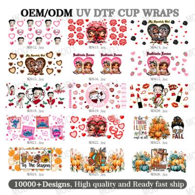 China 16oz Cold Cup Wrap Transfers For Valentine'S Day Perfect For Any Occasion And Project for sale