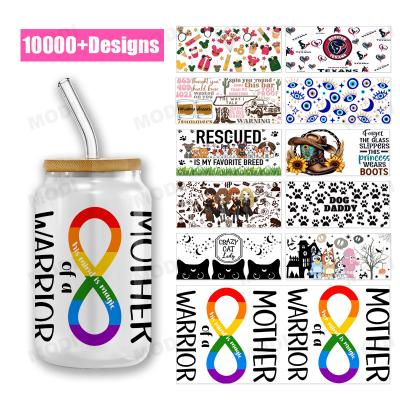 Китай Factory Processing Cup 3D Transfer Sticker Waterproof UV DTF Cup Wrap Transfers 16oz UV DTF Wraps Стикеры для кубков продается