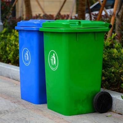 China Cheap Large Size 360L Wheeled Waste Bin Sustainable Plastic Trash Can Waste Container Outdoors Recycle Bin With Lid For Sale for sale