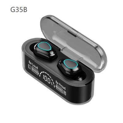 China Gaming Earphone Stereo Earphones 2022 New In-ear TWS BT5.2 G35 wireless headset earphone led digital display wireless earphone gaming waterproof earbuds g35b for sale