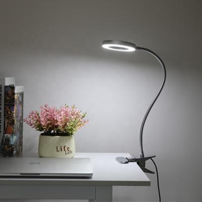 China Flexible Clamped On Multicolor LED Magnifier Table Lamp Dimmable LED Table Lamp Table Lamp for sale