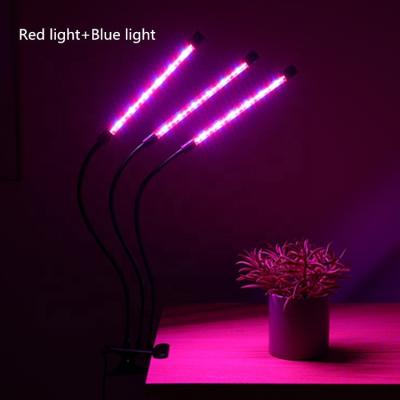 China Flexible Plant Wholesales Modern Led Plant Lights Three Heads 5 Levels Dimmable Plant Growth Removable Led Lights With Timer for sale