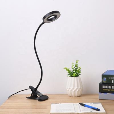 China Flexible European Adjustable Tube Lamp Small Desk Clamp Design Desk Dimmable Table Lamp For Reading Work for sale