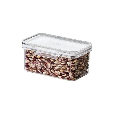 China High Quality Transparent Freshness Space Saver Durable Set Food Seal Dust Proof Food Storage Jar for sale