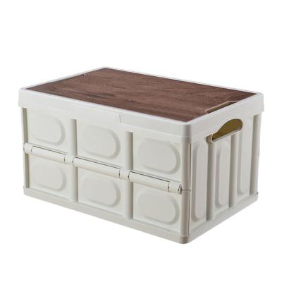 China Jiutian Sustainable Sundries Organizer Car Tool Storage Box With Lid Wood Plastic Box for sale