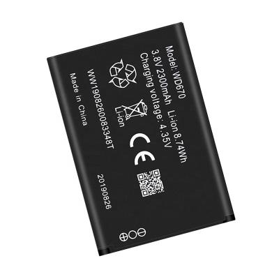 China DCTENONE WD670 2300mAh Mobile Phone Replacement Batteries For ZTE WD670 Trusted WI-pod 4G LTE Pocket WiFi Router Battery for sale