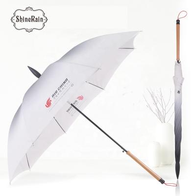 China Classic Chinese style ink brush fiberglass golf special golf umbrella for gift logo promotional advertising custom patterns for sale