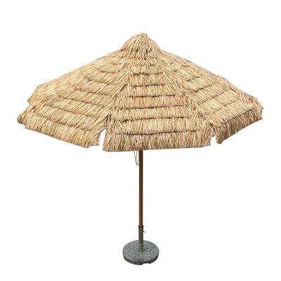 China Beach Style Modern Umbrella Large Umbrella Modern Hawaii Umbrella Outdoor Patio Straw Garden Parasol for sale