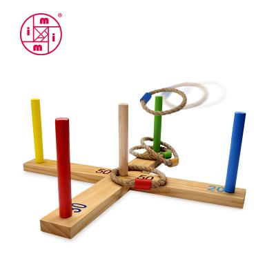 China Outdoor Wooden Playset Outdoor Game for Kids Ring Toss Yard Games for Adults and Family for sale