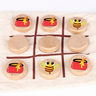 China Construction Toy OEM Game Cotton Bag Animal Educational Tic Tac Toe Travel Game for sale