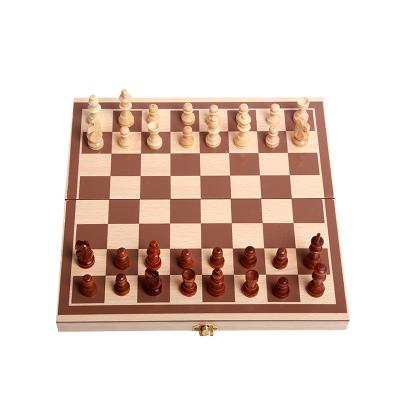 China Factory Customized Wooden Classic Game BSCI Logo Package Wooden Chess Board Game Set for Kids and Adults for sale