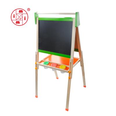 China Hot Selling Wooden Easel Standing Baby Blackboard Educational Toy Menu Educational Toys for sale