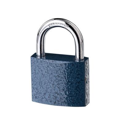 China High Security Safety Padlock 30mm Iron Steel Blue Plastic Painted Padlock for sale