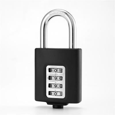 China New Product Waterproof Fine Workmanship Padlock 4 Wave Wheel Wave Lock Eco - Friendly Custom Combination Lock for sale