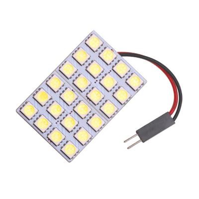 China Hot Selling 5050 SMD 24SMD Aluminum Light Panel Car LED PC Reading PCB Car Interior Light Ceiling Lamp for sale