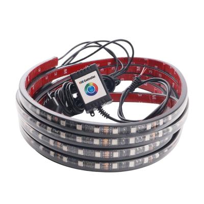 China Factory Supply 90*120 RGB Voice Control Car LED Chassis Light Direct Mobile Phone Ambient Light APP Circuit Board Remote Control Light for sale