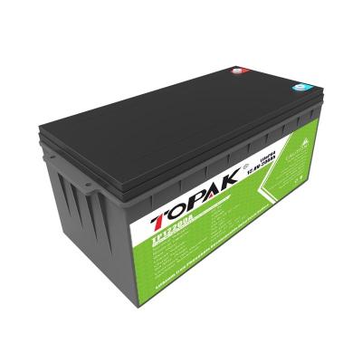 China 12 v battery pack rechargeable lithium ferro phosphate 12v 200ah lifepo4 battery pack 522*240*218mm for sale