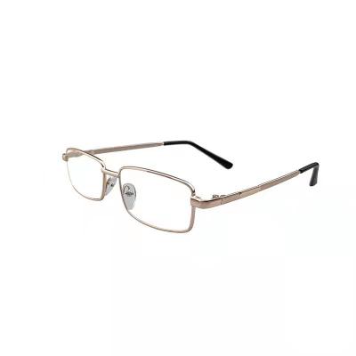 China Vintage Metal Glass Optical Reading Glass Slim Bifocal Frame Metal Frame Glass for sale