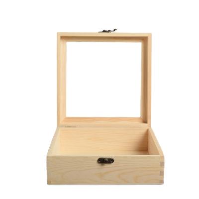 China Color Handmade Environmental Original Christmas Supply Factory Square Wooden Storage Can Be Customized And Printed With LOGO Box for sale