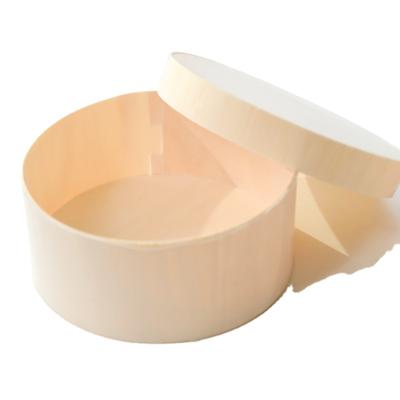 China environmental protection & Cheap Ingredients Round Cheesecake Wooden Packaging Box for sale