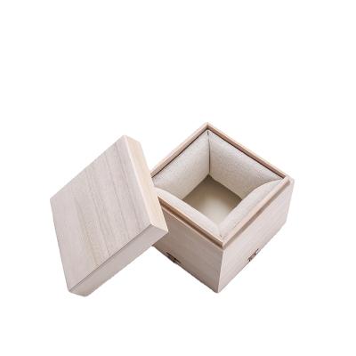 China Wholesale Cheap Custom Solid Logo Pine Keepsake Gift Jewelry Box Wooden Box Hinged Lid Gift Packing for sale