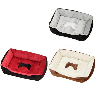 China Novelty Travel DLL Cartilage Printing Dog Plush Pet Bed Cat And Dog Bed Wholesale for sale