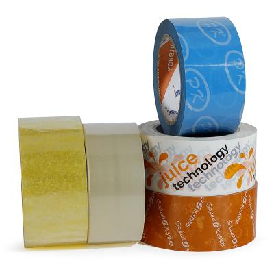 China Waterproof Logo Printed BOPP Plastic Wrapping Tape Wrapping Tape With Company Logo for sale