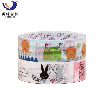 China Washi tape freon proof set, decorative adhesive tape for crafts, animal cartoon washi tape for sale