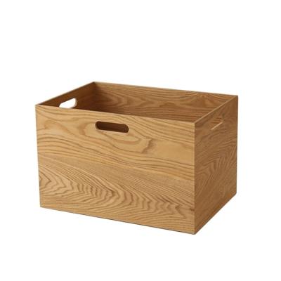 China Factory Price Viable Size Custom Willow Wooden File Books Storage Custom Box For Office for sale