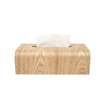 China Factory Wholesale Modern Stock Willow Tissue Wood Paper Box for sale