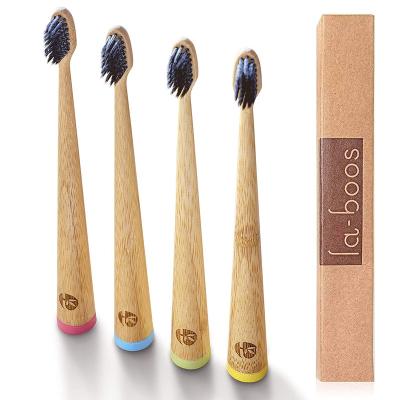 China Hot Sale Reusable Biodegradable High Quality Organic Laser Logo Eco-Friendly Bamboo Toothbrush for sale