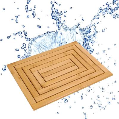 China Bath Mat Bamboo Bathroom Mat Non Slip Bath Mat Eco - Friendly Sustainable Anti Slip for sale