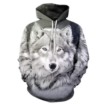 China 2021 New Breathable Hoodies for Men and Women 3D Printing Wolf Head Coat Men's Fierce Casual Clothing 4XL Sweatshirt Kids Fashion Hip Hop for sale