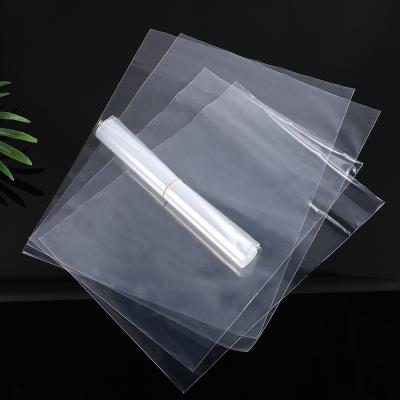 China Multi-specification manufacturers food packaging custom transparent moisture proof bag pe high pressure flat film plastic bag for sale