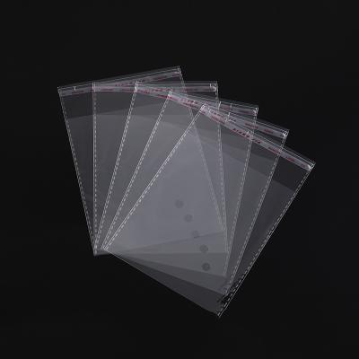 China High Quality Moisture Proof Custom Printed Transparent Opp Self Adhesive Bag Apparel Gift Jewelry Open Plastic Packaging Bag for sale