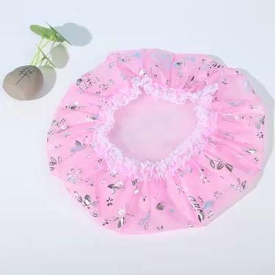 China Viable Wholesale Hotel Shower Room Household Factory Hair Cap Waterproof Shower Cap for sale