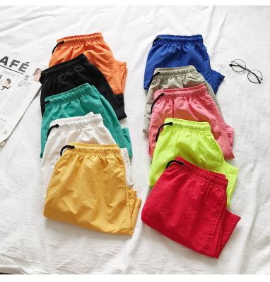 China Wholesale Customized Mens Summer Solid Color Anti-Wrinkle Beach Wear Logo Men Summer Solid Color Swim Shorts Trunk Casual Comfortable High Quality for sale