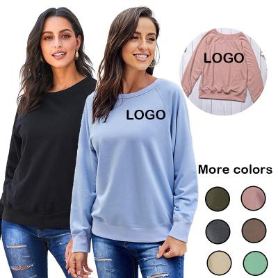 China New Winter Breathable Long Sleeve Crew Neck Logo Polyester Streetwear Wholesale Custom Made Solid Tracksuit For Women for sale