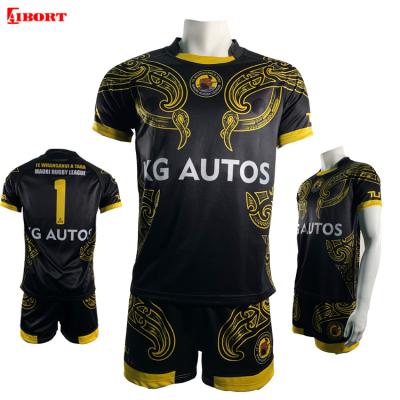 China Breathable Sublimation Mens OEM Printing Customizable Sports Wear Rugby Tank Top Shirts Soccer Wear Rugby Uniform Custom Logo for sale