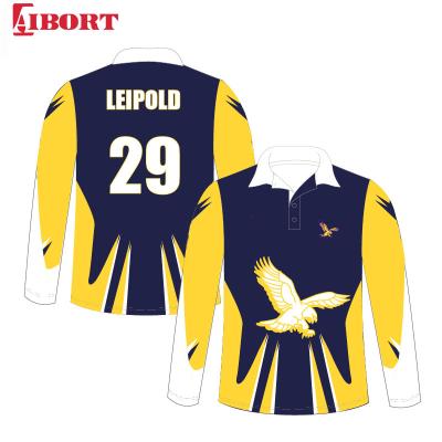 China Cricket Polo Aibort Sublimation Long Sleeve Full Sleeve Cricket Tank Tops Custom Cricket Singlet Wholesale for sale