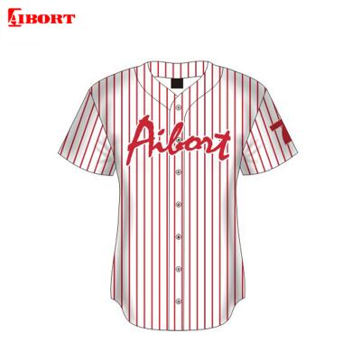 China Free Custom Cheap Black Red Plus Size AIBORT Design Baseball Tank Top Sublimation Baseball Shirt for sale