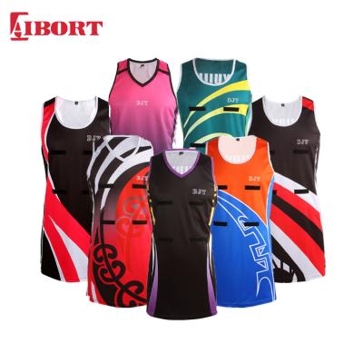 China 2022 Custom Design Low Moq Mesh Breathable Sublimated Girls Netball Dress Netball Dresses Women Tennis Dress XS-4XL for sale